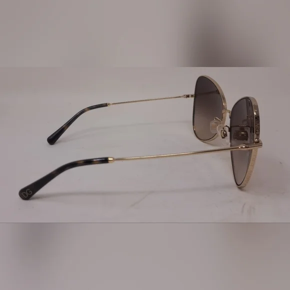 Dolce & Gabbana Sunglasses Butterfly Gold Gradient Brown DG2274 02/13 58-15-140 - Picture 15 of 16
